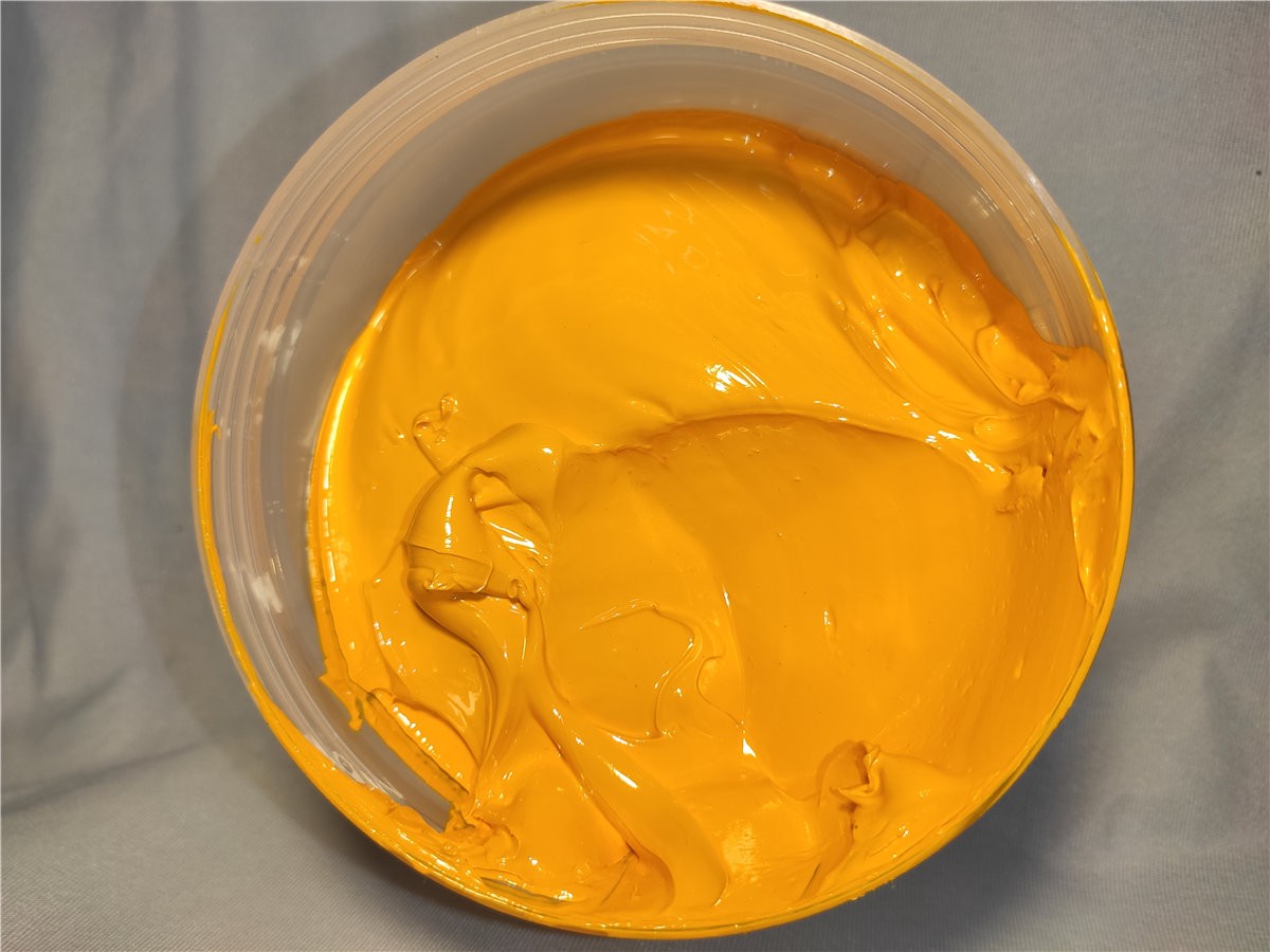 Golden yellow plastisol ink Screen-printing oil based plastisol ink 